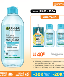 Nước Tẩy Trang Cho Da Dầu Mụn Micellar Water Garnier 400Ml